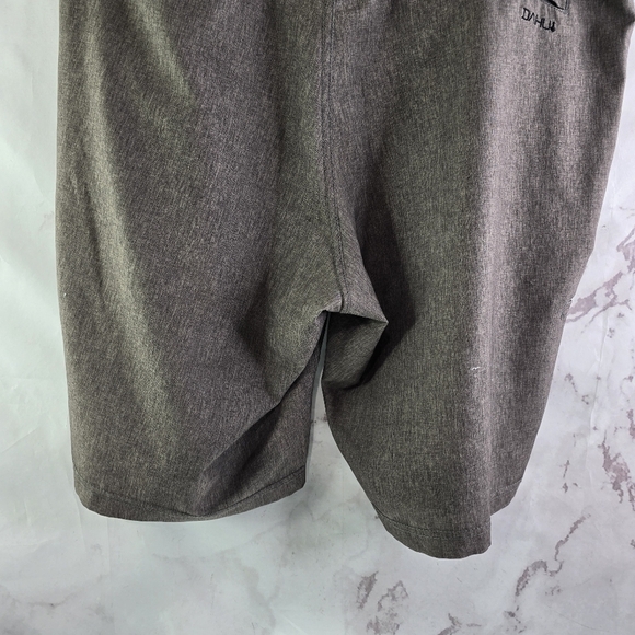 Da Hui Board Shorts Men 40 Brown Swim Trunks Hybrid 10 Inch Water Resistant - Picture 7 of 9